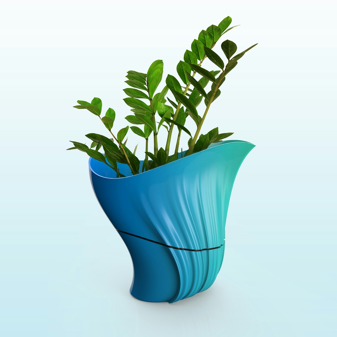Customisable urn with dual function as a pot plant.